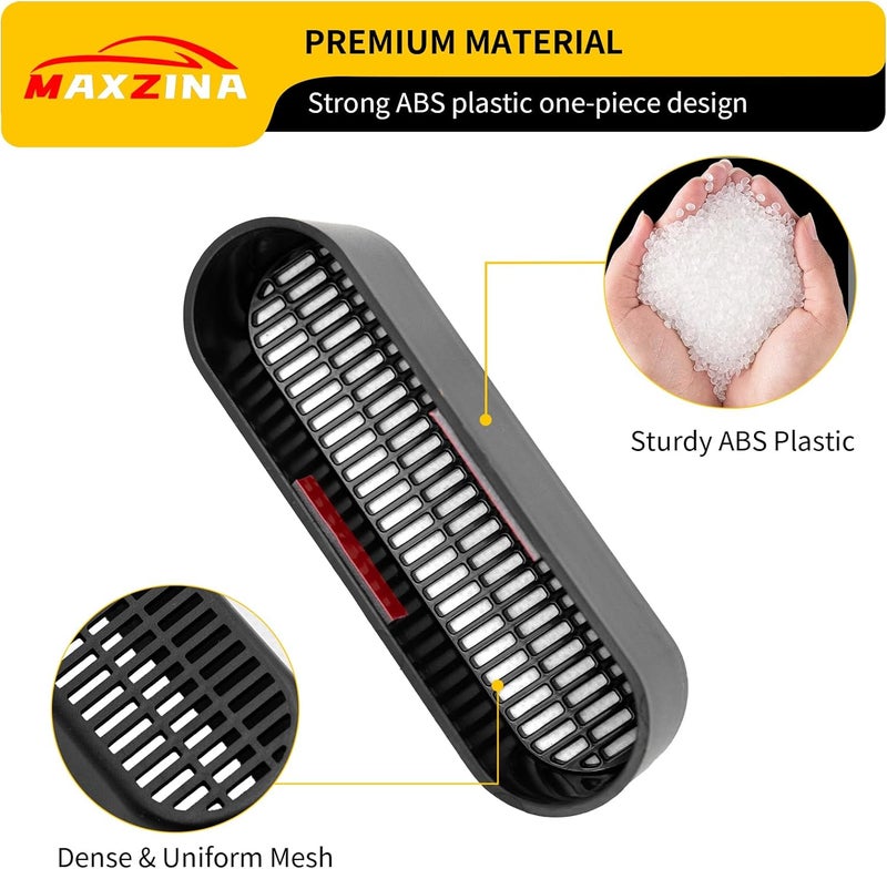 Maxzina Under Seat Vent Deflectors Compatible with 2015-2026 Ford F150 Rear Air Conditioning Vent Cover Plug-in Rear Floor AC Vent Filter Cooler Summer Air Vent Extension for 2025 F-150 Accessories - Image 3